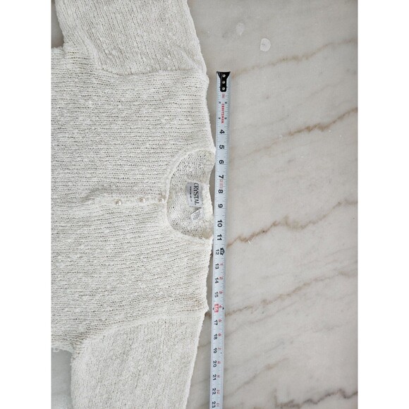 Crystal Sportswear Ltd Women’s Sweater, White, Size Large, Acrylic Knit Pullover - Picture 11 of 16